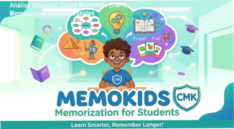 Análise Especial: Curso Memokids (CMK) Memorização para Estudantes 1 Curso de Memorização PDF Capa informativa sobre o tema Curso Memokids (CMK) Memorização para Estudantes