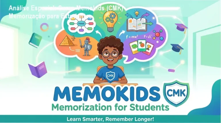 Análise Especial: Curso Memokids (CMK) Memorização para Estudantes 9 Curso de Memorização PDF Capa informativa sobre o tema Curso Memokids (CMK) Memorização para Estudantes