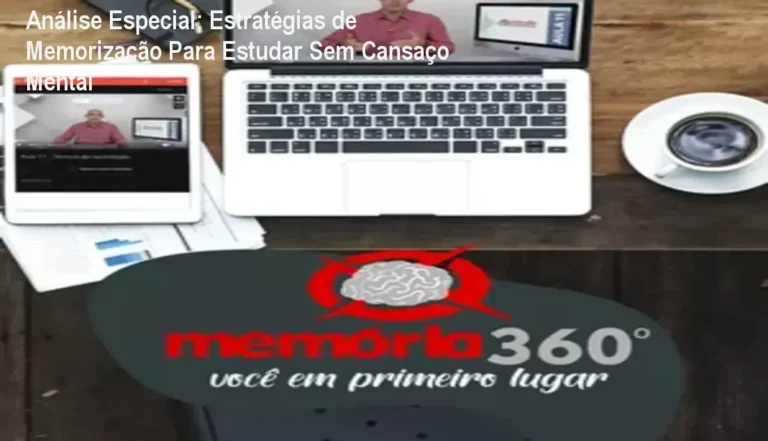 Capa informativa sobre o tema Estratégias de Memorização Para Estudar Sem Cansaço Mental