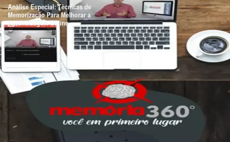 Capa informativa sobre o tema Técnicas de Memorização Para Melhorar a Aprendizagem Online