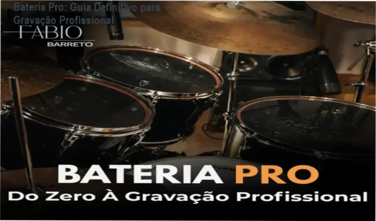 Comparativo visual dos benefícios do curso Bateria Pro para gravação profissional