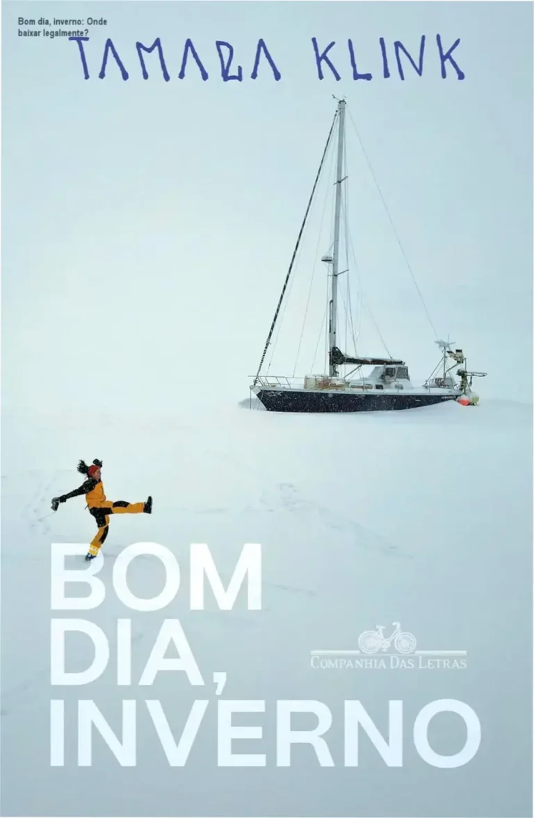 Capa do livro Bom dia, inverno de Tamara Klink mostrando paisagem ártica