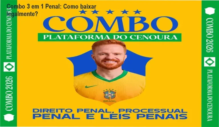 Livro interativo do Combo 3 em 1 Penal com QR Code