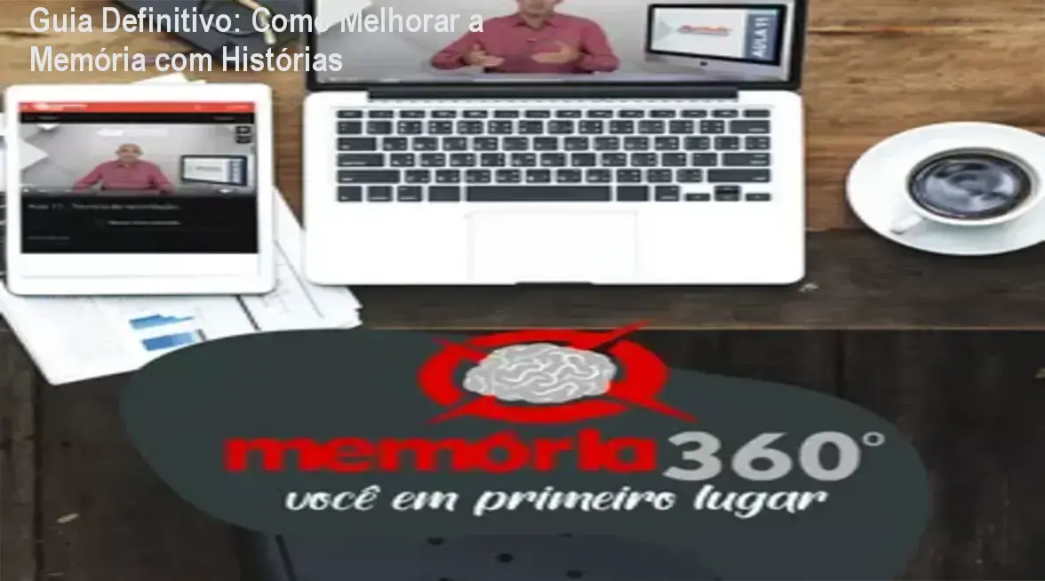 Ilustração mostrando pessoa usando associação de histórias para reforçar a memória
