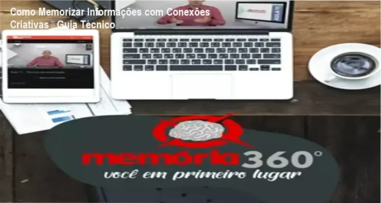 Ilustração mostrando técnicas de associação criativa para melhorar a memória