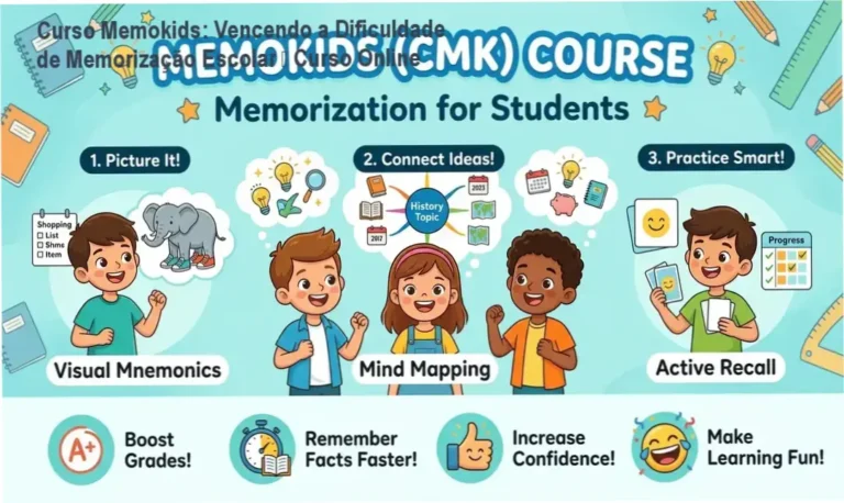 Imagem do Curso Memokids mostrando estudantes aplicando técnicas de memorização