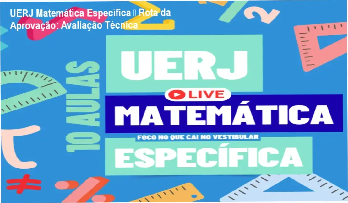 Imagem do curso UERJ Matemática Específica – Rota da Aprovação com foco em resolução de questões da UERJ