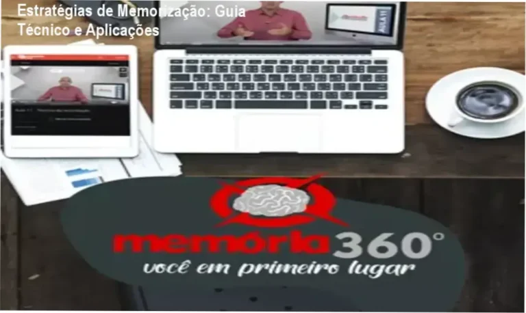 Ilustração mostrando técnicas de memorização aplicadas ao estudo diário