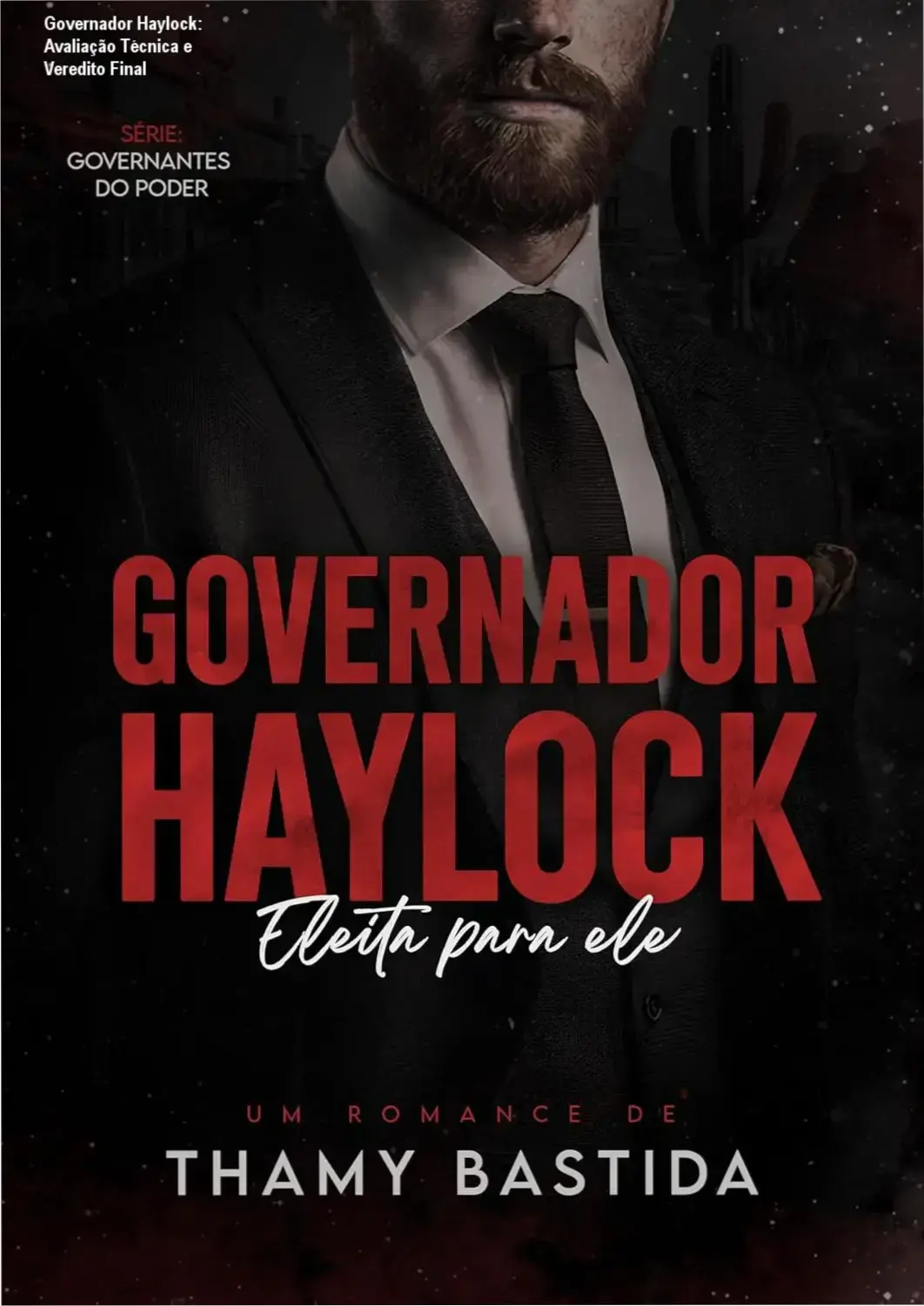Capa do eBook Governador Haylock – thriller de poder e romance proibido