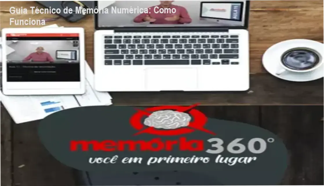 Guia Técnico de Memória Numérica: Como Funciona 1 Curso de Memorização PDF Ilustração mostrando a aplicação da associação numérica para melhorar a memória