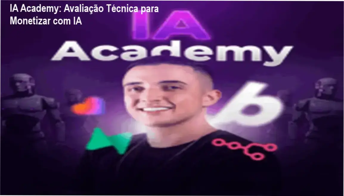 IA Academy: Avaliação Técnica para Monetizar com IA 1 Curso de Memorização PDF Capa do eBook IA Academy mostrando estratégias de monetização com Inteligência Artificial