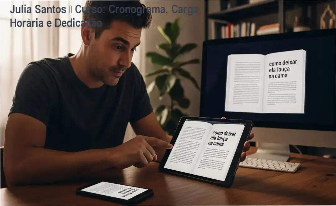 Julia Santos – cronograma e carga horária do curso