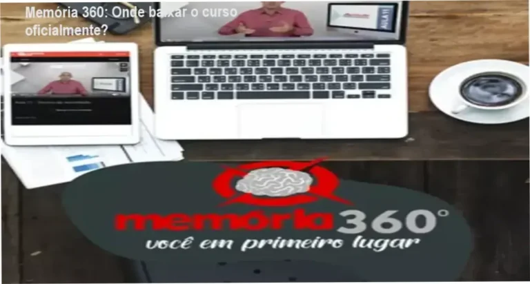 Captura de tela mostrando a página oficial de download do curso Memória 360