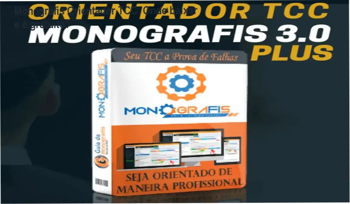 Monografis Orientador TCC: Onde baixar e é gratuito? 1 Curso de Memorização PDF Tela da plataforma Monografis Orientador TCC mostrando o painel de download oficial