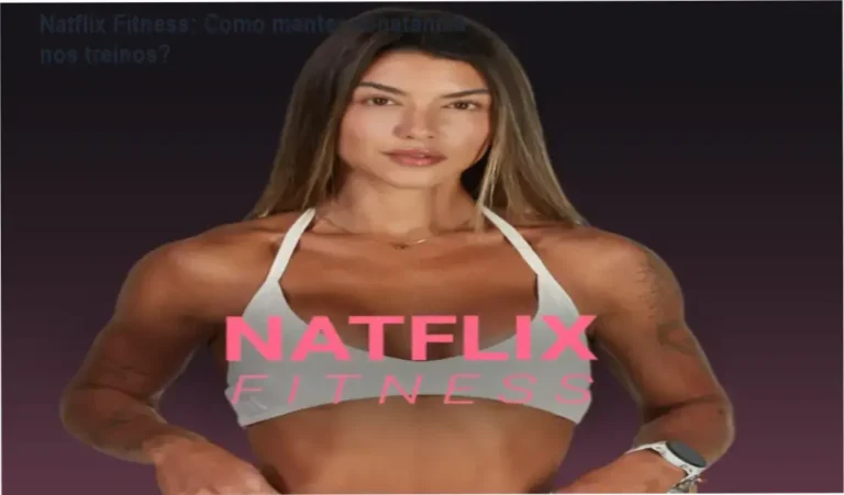 Natasha Villaschi apresentando a plataforma Natflix Fitness para mulheres