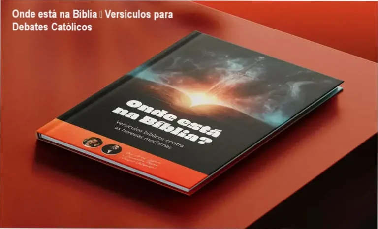 Capa do eBook Onde está na Bíblia mostrando versículos organizados para debates católicos