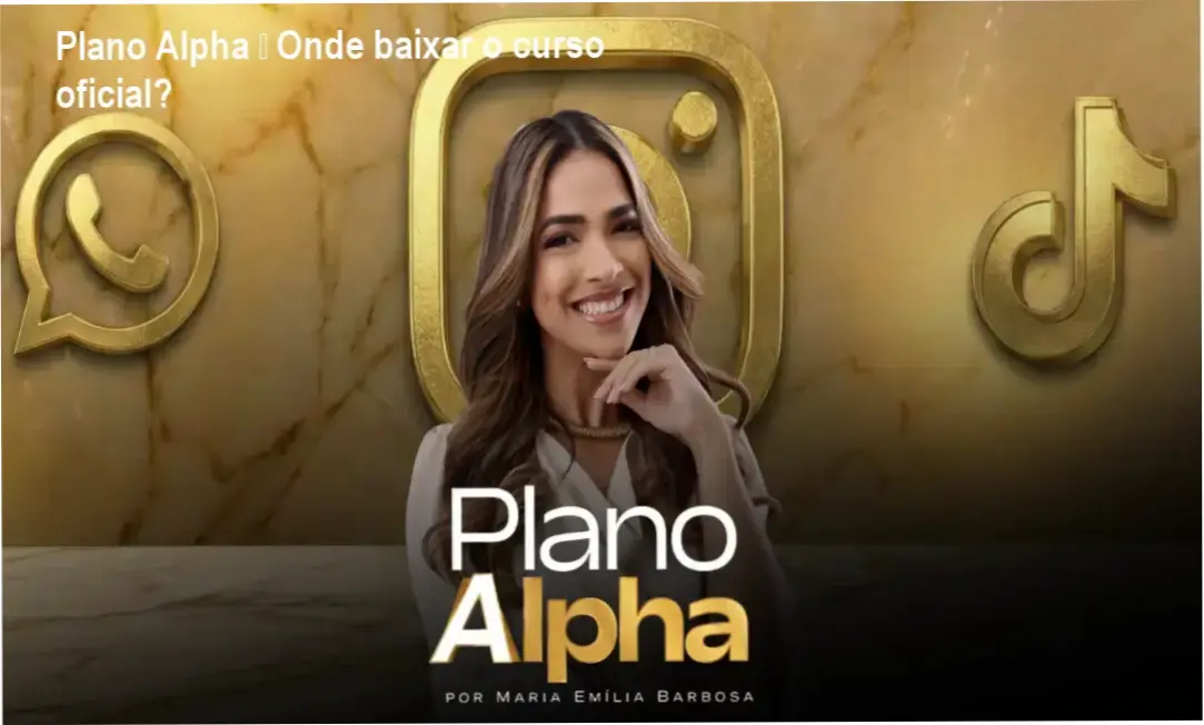 Plano Alpha – Onde baixar o curso oficial? 1 Curso de Memorização PDF Captura de tela mostrando onde baixar oficialmente o curso Plano Alpha