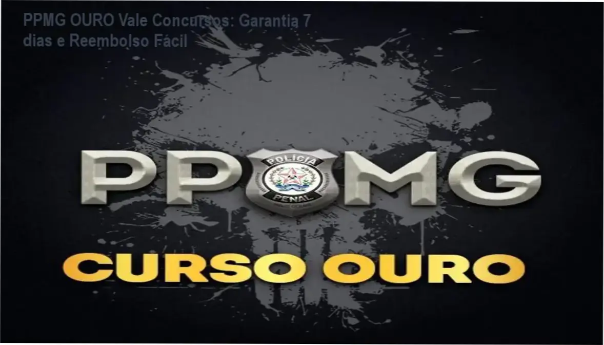 Curso PPMG OURO da Vale Concursos – política de reembolso, garantia e cancelamento