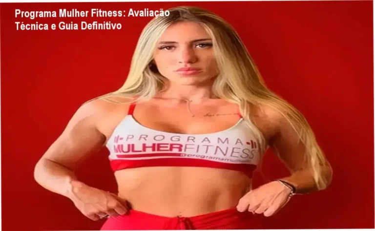 Tela do aplicativo Programa Mulher Fitness mostrando treinos e plano alimentar para mulheres