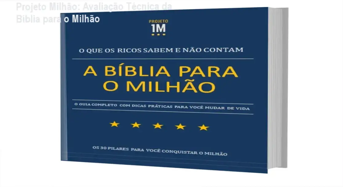 Projeto Milhão: Avaliação Técnica da Bíblia para o Milhão 1 Curso de Memorização PDF Capa do e‑book 'A Bíblia para o Milhão' do Projeto Milhão