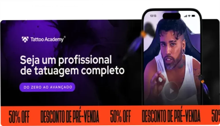 Raphael Salles: é possível viver de tatuagem sem saber desenhar? 4 Curso de Memorização PDF Raphael Salles apresentando o curso Tattoo Academy para iniciantes que querem viver de tatuagem
