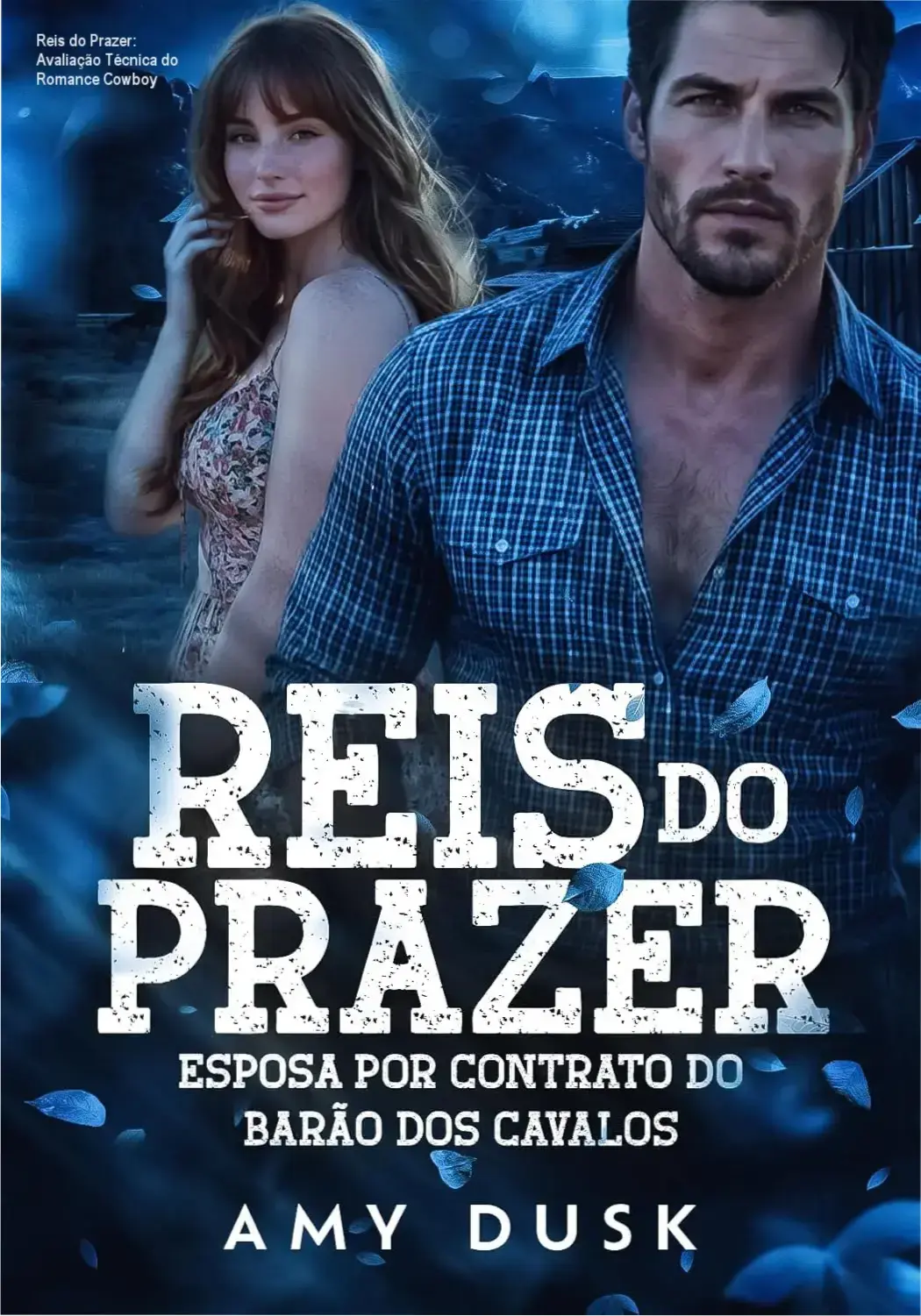 Reis do Prazer: Avaliação Técnica do Romance Cowboy 1 Curso de Memorização PDF Capa do eBook Kindle 'Reis do Prazer: Esposa por Contrato do Barão dos Cavalos' com cowboy e cenário do Velho Oeste