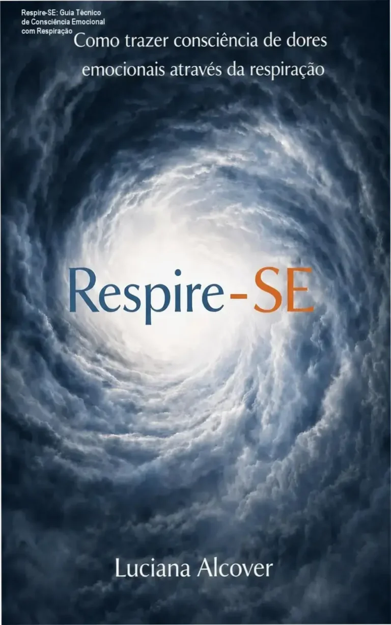 Respire-SE: Guia Técnico de Consciência Emocional com Respiração 5 Curso de Memorização PDF Capa do eBook Respire-SE mostrando conceito de respiração e consciência emocional