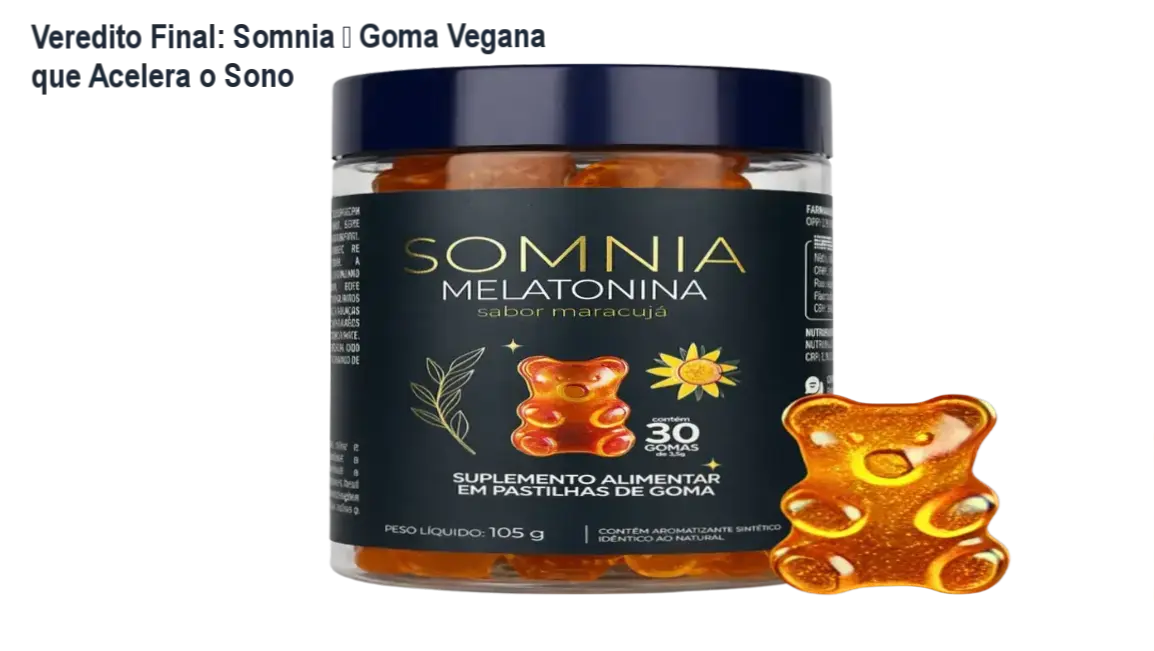 Somnia veredito final – recomendação de compra da goma vegana de melatonina