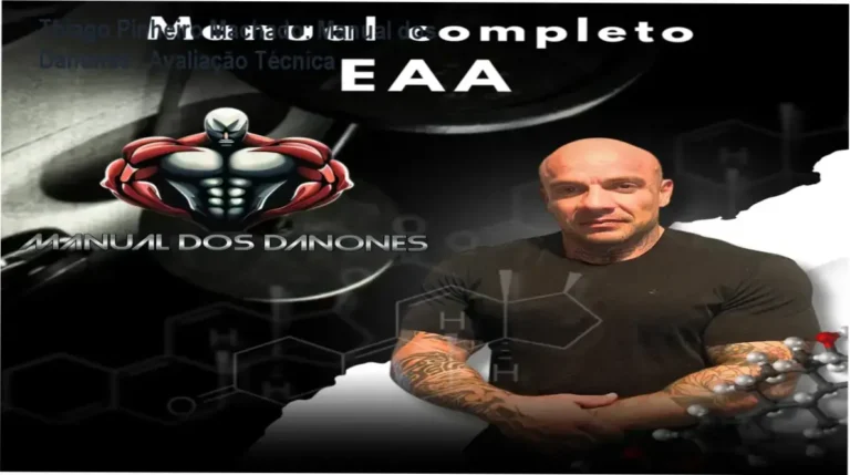 Thiago Pinheiro Machado: Manual dos Danones – Avaliação Técnica 1 Curso de Memorização PDF Capa do curso Manual dos Danones de Thiago Pinheiro Machado, focado em hormônios anabolizantes para musculação