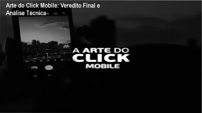 Arte do Click Mobile: Veredito Final e Análise Técnica 1 Curso de Memorização PDF Interface do curso Arte do Click Mobile demonstrando configurações de modo PRO em smartphone