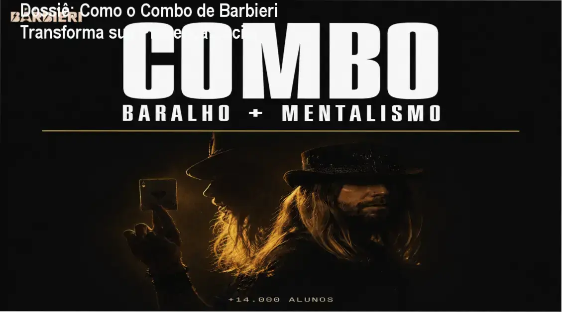 Demonstração de técnicas de mentalismo e cartomagia do método de Felipe Barbieri