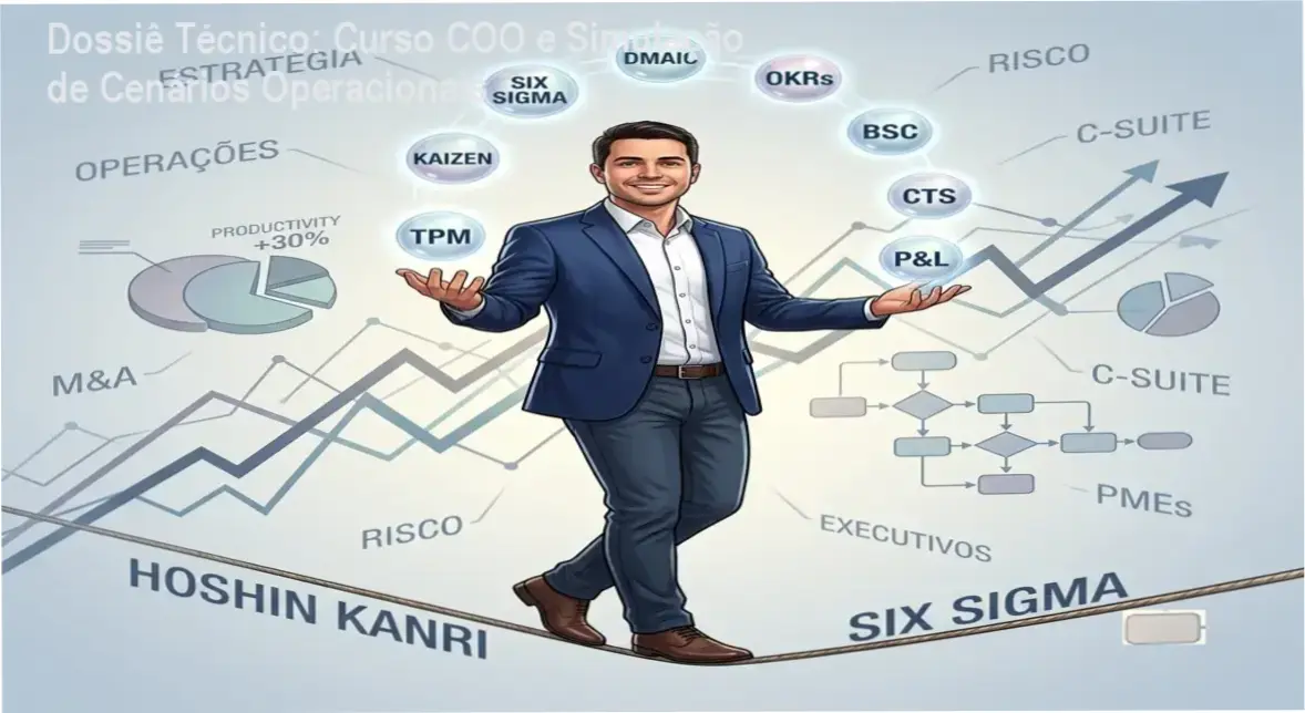 Diagrama de fluxo de processos e simulação de cenários operacionais do curso COO de Christian Ferreira