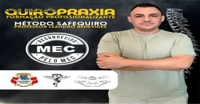 Demonstração de manobra de quiropraxia do Método SafeQuiro focada em segurança técnica