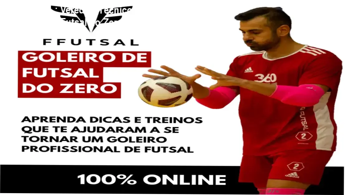 Goleiro de futsal praticando exercícios de reflexo do método FFUTSAL de Filó Tiballi