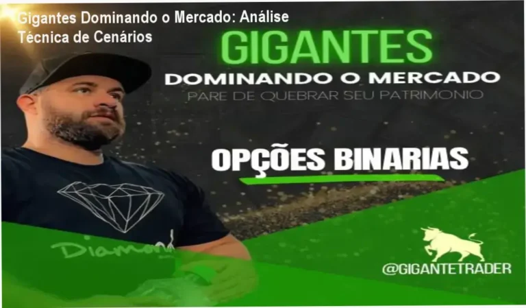 Interface de análise técnica de opções binárias do método Gigantes Dominando o Mercado
