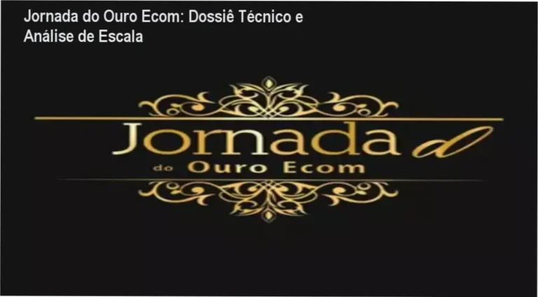 Jornada do Ouro Ecom: Dossiê Técnico e Análise de Escala 1 Curso de Memorização PDF Infográfico da metodologia Vendedor de Elite da Jornada do Ouro Ecom para escala em marketplaces