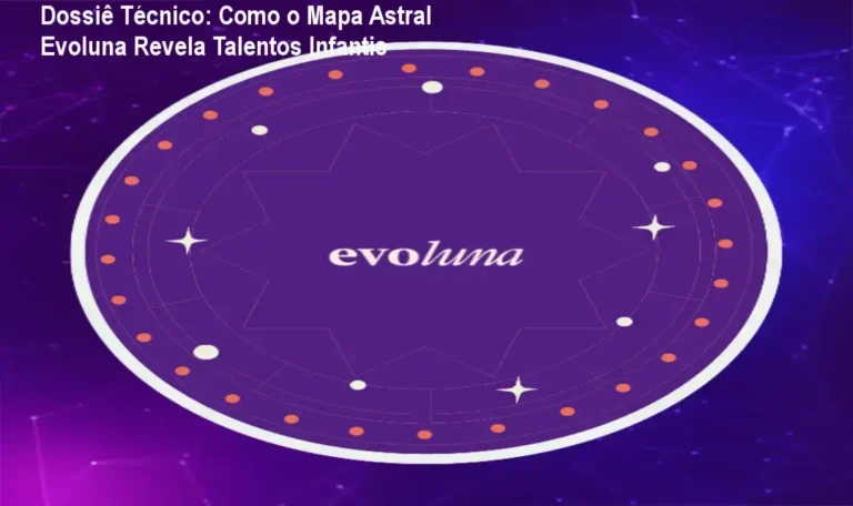 Dossiê Técnico: Como o Mapa Astral Evoluna Revela Talentos Infantis 1 Curso de Memorização PDF Representação de um mapa astral infantil digital da Evoluna para autoconhecimento e orientação