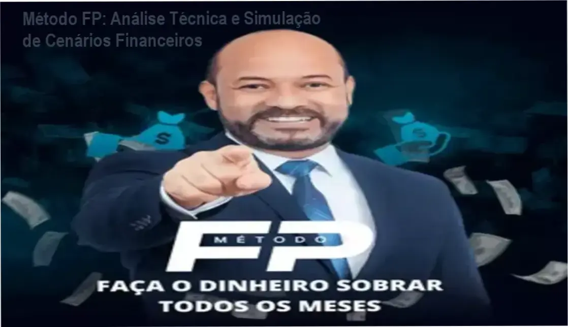 Método FP: Análise Técnica e Simulação de Cenários Financeiros 1 Curso de Memorização PDF Infográfico demonstrando os 4 pilares do Método FP para organização financeira e quitação de dívidas
