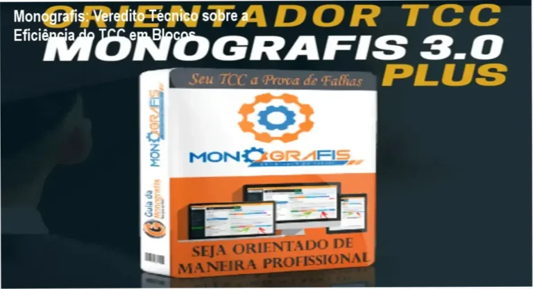 Monografis: Veredito Técnico sobre a Eficiência do TCC em Blocos 9 Curso de Memorização PDF Interface da plataforma Monografis demonstrando a estruturação do TCC em blocos e IA