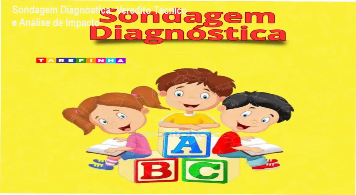 Sondagem Diagnóstica: Veredito Técnico e Análise de Impacto 1 Curso de Memorização PDF Professor utilizando a apostila de Sondagem Diagnóstica para avaliar alunos em sala de aula
