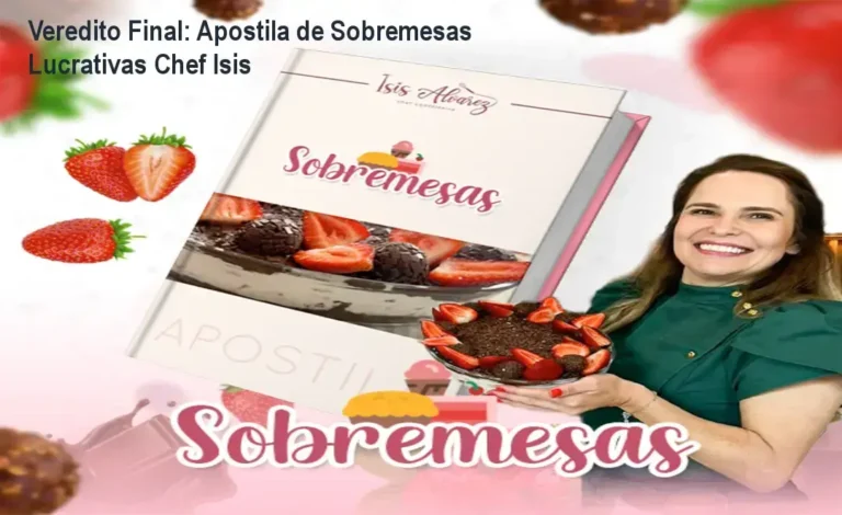 Veredito Final: Apostila de Sobremesas Lucrativas Chef Isis 3 Curso de Memorização PDF Amostra das receitas de pavês e tortas da Apostila de Sobremesas Lucrativas da Chef Isis