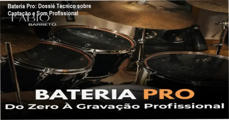 Bateria Pro: Dossiê Técnico sobre Captação e Som Profissional 4 Curso de Memorização PDF Equipamentos de microfonação de bateria seguindo a metodologia do curso Bateria Pro