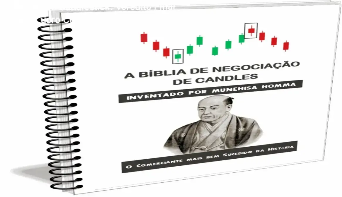E-book Bíblia dos Candlestick aberto exibindo padrões de análise técnica para day trade