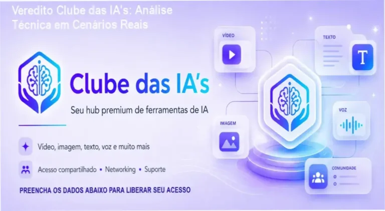 Representação do ecossistema Clube das IA's integrando múltiplas ferramentas de inteligência artificial