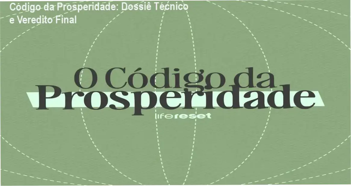 Representação do curso Código da Prosperidade sob análise técnica de conteúdo e entrega