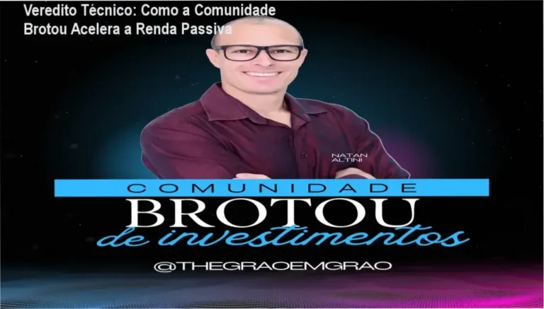 Infográfico demonstrando a construção de uma carteira previdenciária para renda passiva da Comunidade Brotou