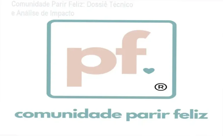 Interface da Comunidade Parir Feliz detalhando a preparação para parto humanizado e suporte de enfermeiras obstetras