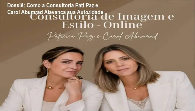 Dossiê: Como a Consultoria Pati Paz e Carol Abumrad Alavanca sua Autoridade 6 Curso de Memorização PDF Mulher executiva com imagem sofisticada representando a metodologia de estilo de Pati Paz e Carol Abumrad