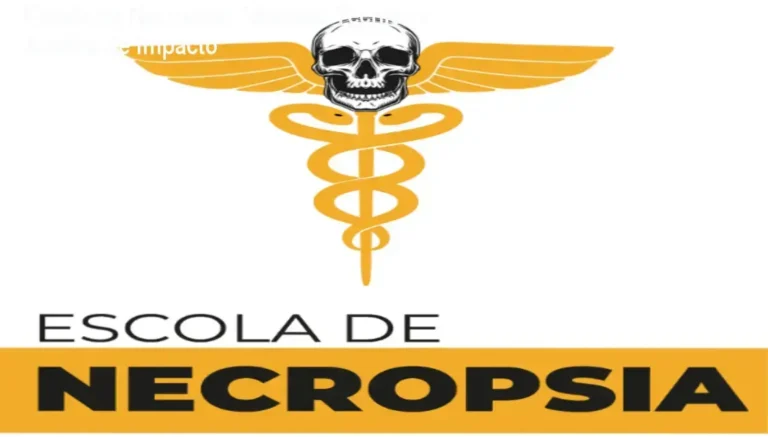 Escola de Necropsia: Veredito Técnico e Análise de Impacto 5 Curso de Memorização PDF Infográfico técnico detalhando as 6 especialidades do curso Escola de Necropsia e certificações