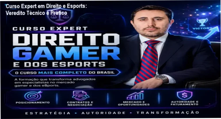 Material didático e contratos do Curso Expert em Direito e Esports para advogados